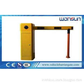 Yellow Car Park Barriers With 1 - 6 meters Straight Boom Fo